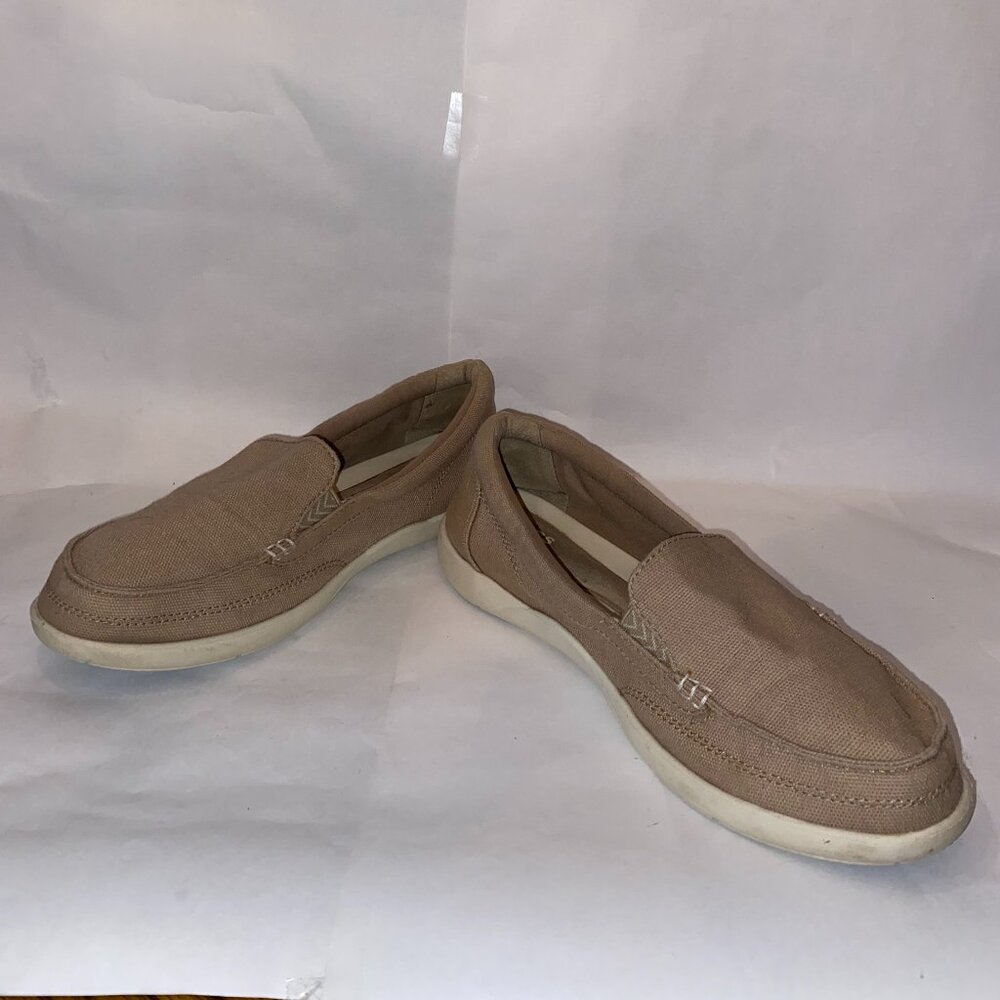 Crocs Women's Walu II Canvas Loafers, Khaki, Size W10